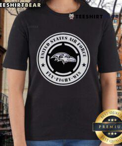 Nice Ravens United States Air Force Military Appreciation Night Ladies Tee featuring a stylish design and vibrant colors.