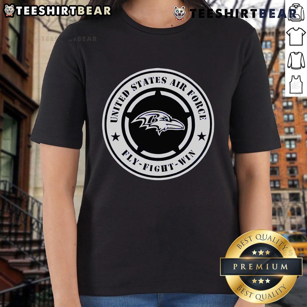 Nice Ravens United States Air Force Military Appreciation Night Ladies Tee featuring a stylish design and vibrant colors.