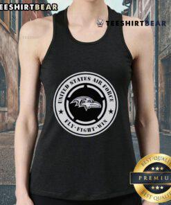 Nice Ravens United States Air Force Military Appreciation Night tank top featuring a stylish design and patriotic colors.