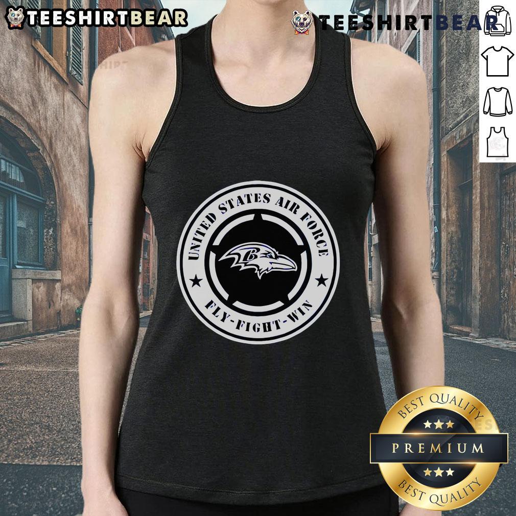 Nice Ravens United States Air Force Military Appreciation Night tank top featuring a stylish design and patriotic colors.