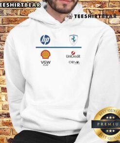 Alt Text: Stylish Scuderia Ferrari F1 2025 hoodie in red, showcasing the iconic logo and sleek design for motorsport fans.