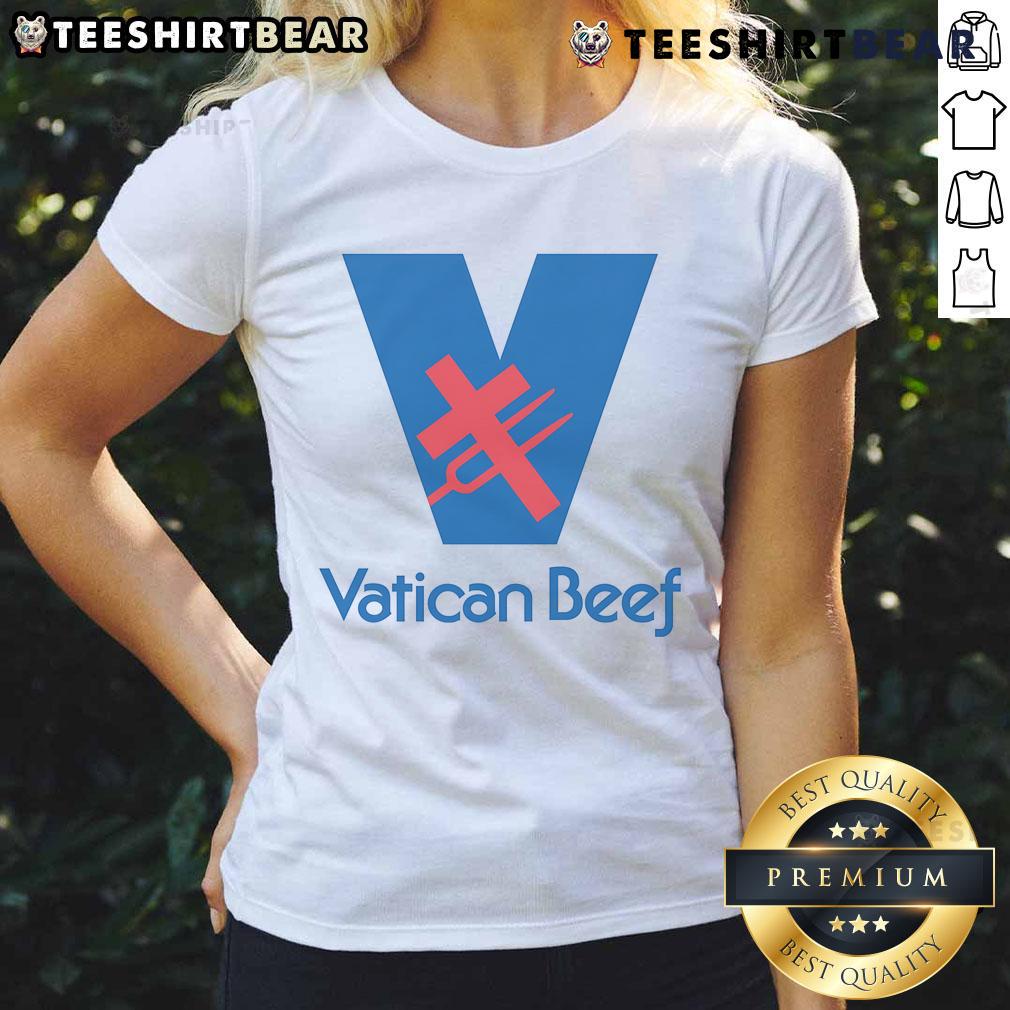 Women's Nice Vatican Beef Tee featuring a stylish design, perfect for casual wear and beef lovers.