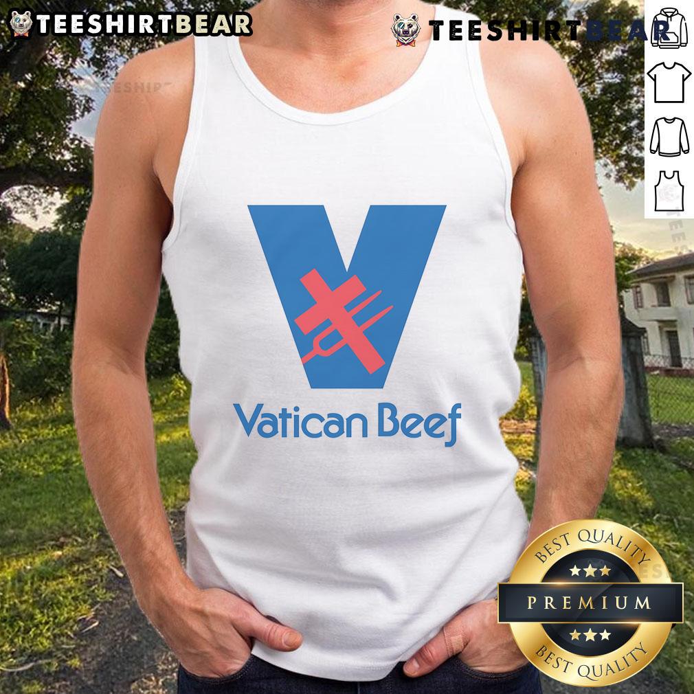 Stylish Nice Vatican Beef Tank Top featuring vibrant graphics and a comfortable fit, perfect for casual wear.