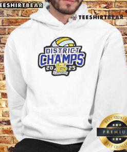 Nice Volleyball District Championship 2025 hoodie featuring team colors and logo, perfect for fans and players.