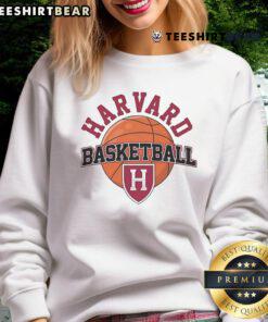 Official 2025 Harvard Off Basketball Sweatshirt in navy blue, featuring iconic logo and comfortable fit for fans.