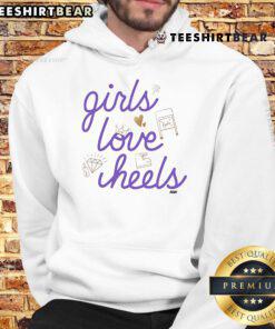 Official AEW Heels Girls Love Heels Hoodie featuring stylish design and vibrant colors for wrestling fans.