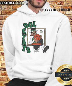 Official Boston Celtics Stadium Essentials NBA x Staycool mascot hoodie featuring vibrant team colors and logo.