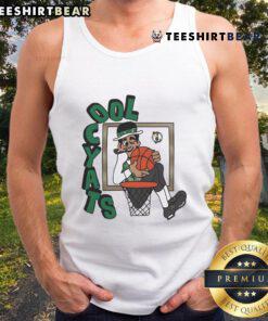 Boston Celtics Stadium Essentials NBA X Staycool mascot tank top featuring vibrant team colors and logo design.