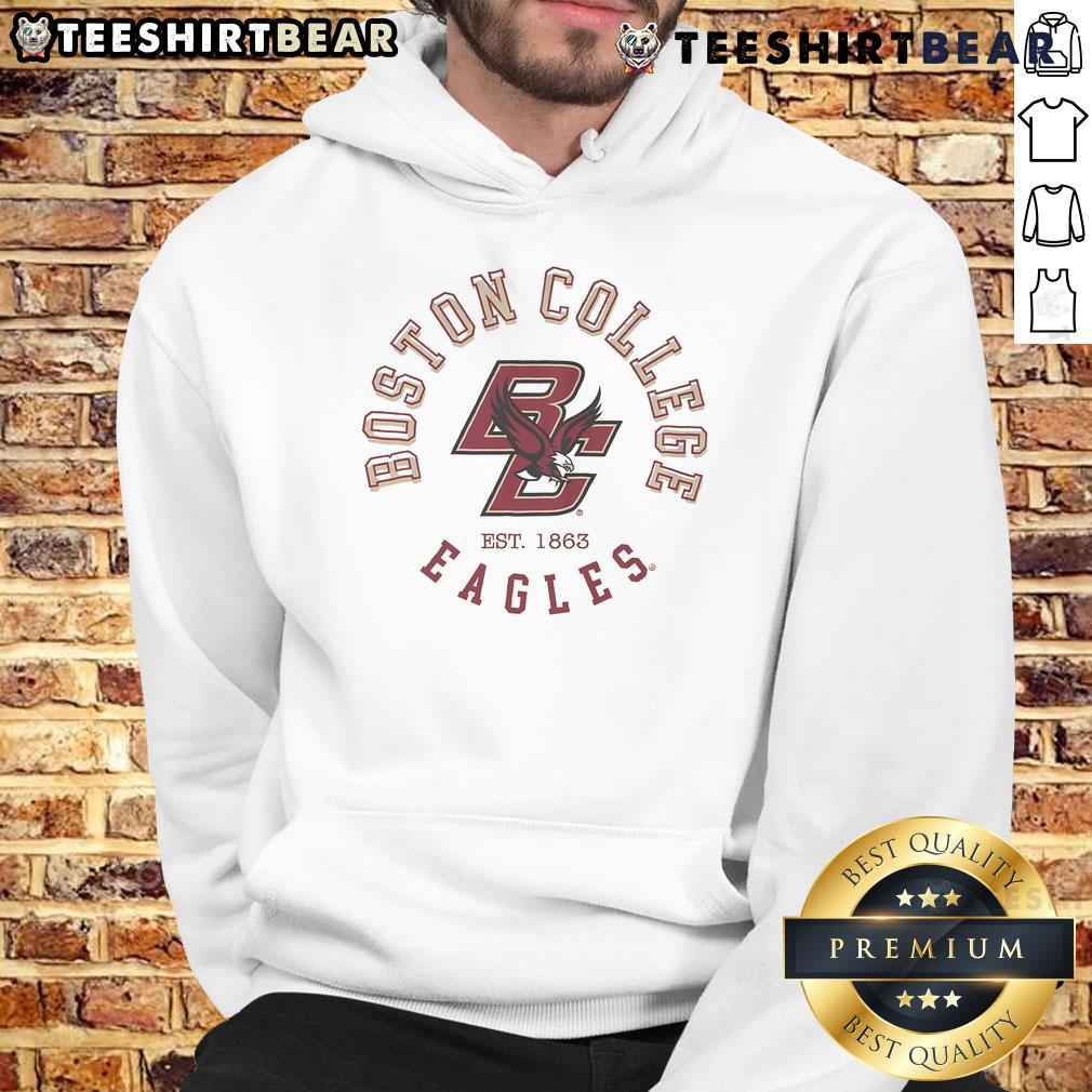 Vintage Boston College Eagles Circle Hoodie featuring classic logo and comfortable fit, perfect for fans and alumni.