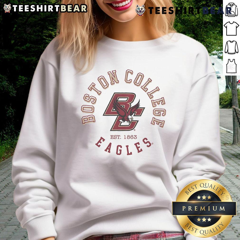 Official Boston College Eagles Circle Vintage Sweatshirt featuring a classic design and school colors.