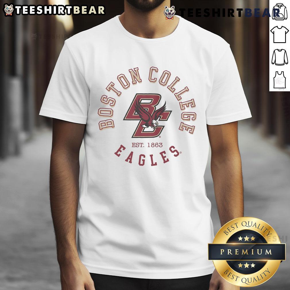 Official Boston College Eagles Circle Vintage T-Shirt featuring classic design and team colors for dedicated fans.