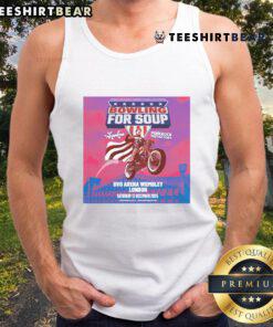 Official Bowling For Soup London Tour OVO Arena 13 Dec 2025 Motor Tank Top featuring vibrant band graphics and tour details.