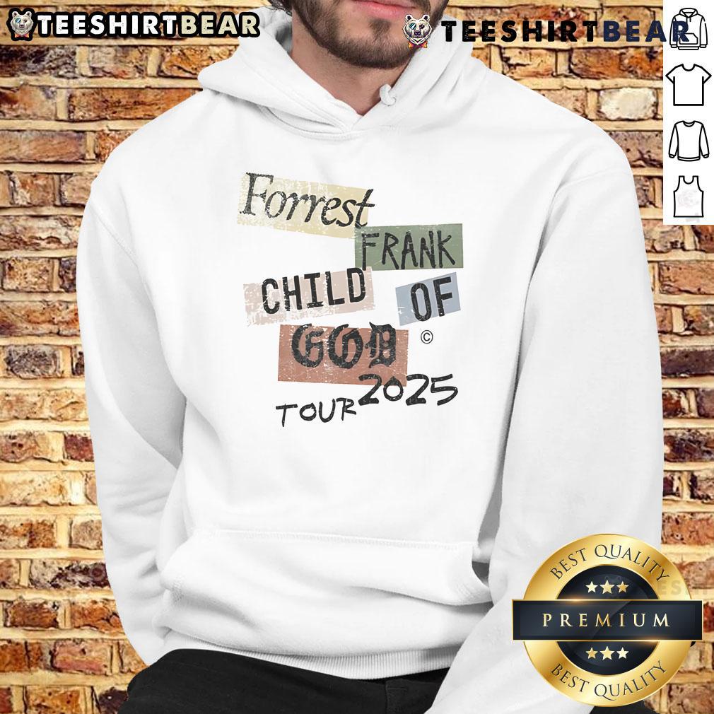 Official COG Color Block Forrest Frank Child of God Tour 2025 Hoodie featuring vibrant colors and stylish design.