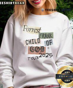 Official COG Color Block Forrest Frank Child of God Tour 2025 Sweatshirt showcasing vibrant colors and stylish design.