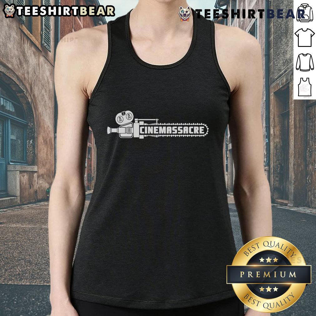 Official Cinemassacre logo on a Retroware tank top, showcasing vintage gaming and pop culture style.