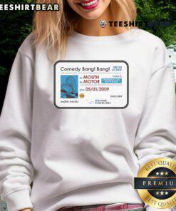 Alt Text: Official Comedy Bang Bang Sweet 16 Sweatshirt featuring vibrant colors and unique design for fans of the show.