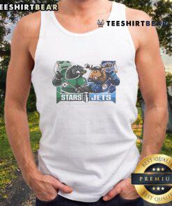 Official Dallas Stars vs Winnipeg Jets 2025 2nd Round Matchup Western Conference Semi-Finals mascot tank top.