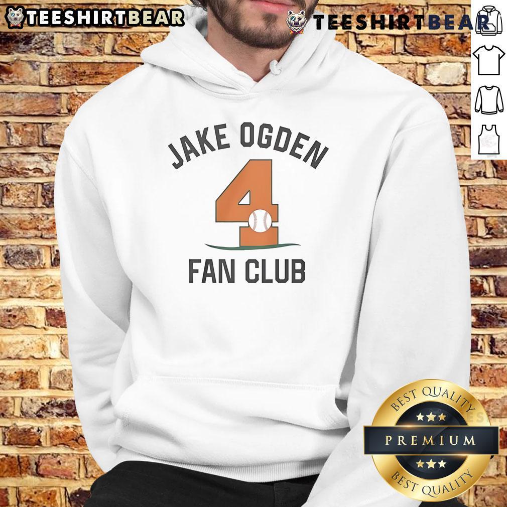 Official Jake Ogden Fan Club Hoodie in navy blue, featuring the club logo and stylish design for fans.