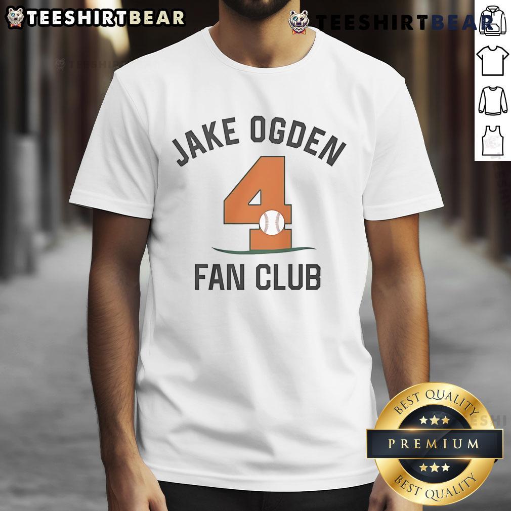 Official Jake Ogden Fan Club T-Shirt featuring bold logo and vibrant design for dedicated fans of Jake Ogden.