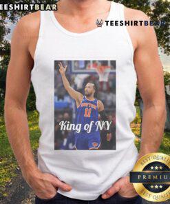 Official Jalen Brunson King of NY 2025 tank top featuring bold graphics, perfect for fans and summer wear.