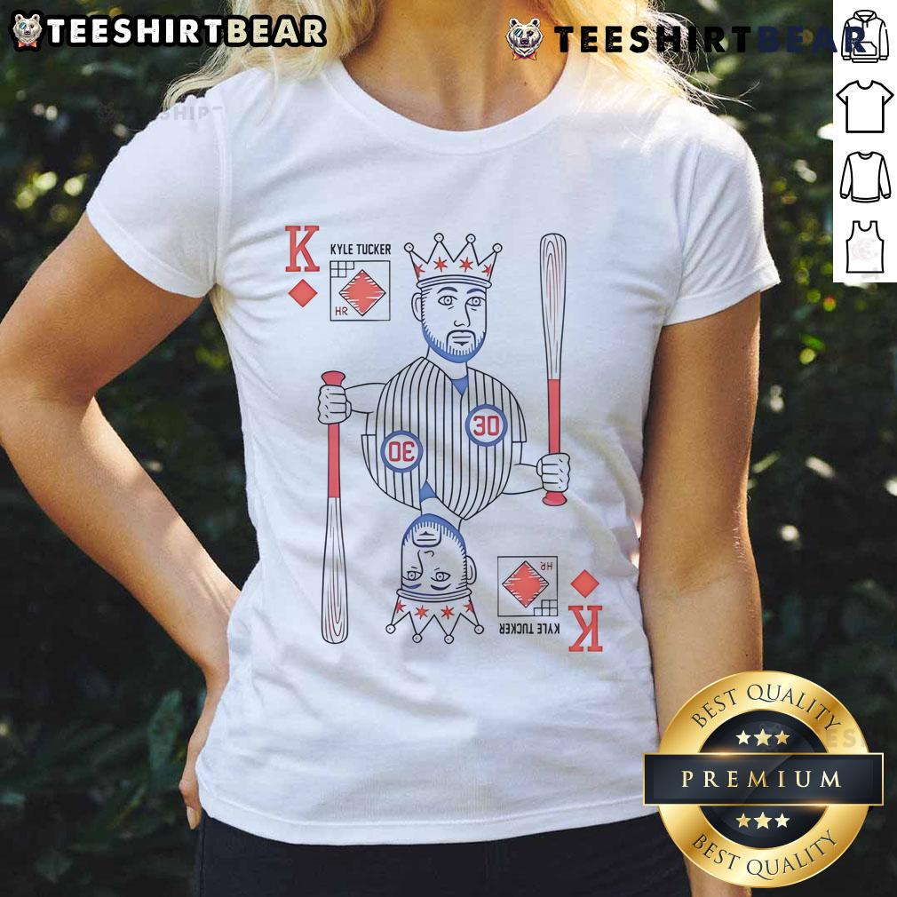 Official Justin Turner Kyle Tucker's King Tuck Ladies Tee featuring stylish design and vibrant colors for baseball fans.