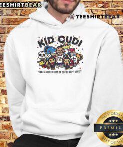 Official Kid Cudi Take Another Shot Or Youre Soft Rage Hoodie in black, featuring bold graphic design and cozy fit.