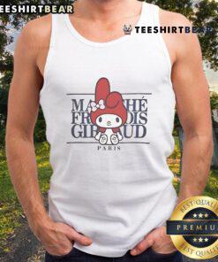 Official Marithe X My Melody Paris tank top featuring cute character design, perfect for casual and trendy outfits.