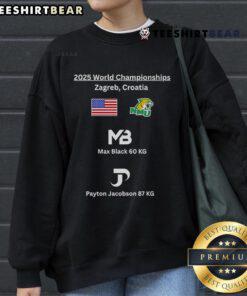 Official NMU vs The World 2025 World Championships sweatshirt featuring bold graphics and a comfortable fit.
