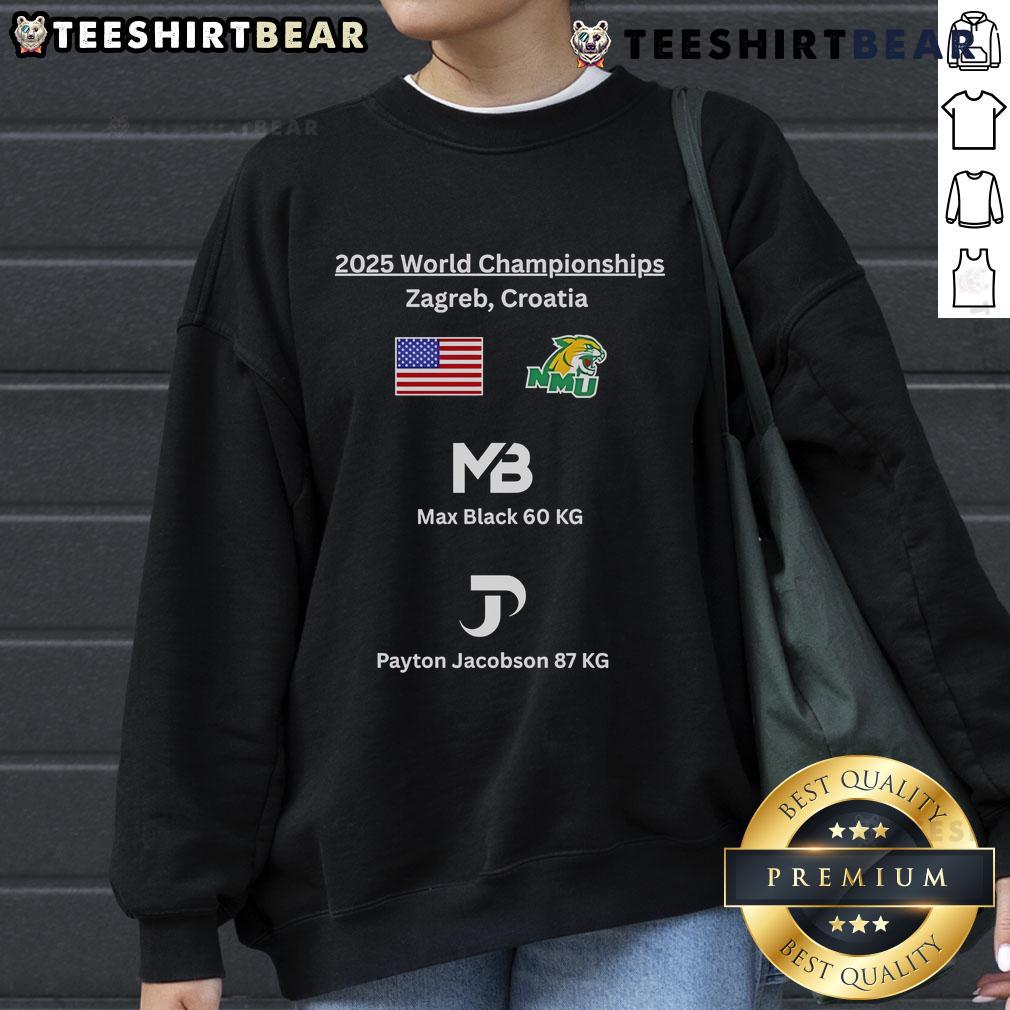 Official NMU vs The World 2025 World Championships sweatshirt featuring bold graphics and a comfortable fit.