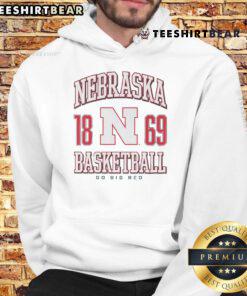 Alt Text: Official Nebraska Cornhuskers basketball hoodie in red, showcasing team logo and stylish design for fans.