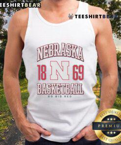 Official Nebraska Cornhuskers basketball tank top featuring team colors and logo, perfect for game day and fan wear.