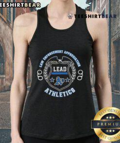 Official Oakland Athletics Law Enforcement Appreciation Day 2025 tank top featuring the team's logo and event graphics.
