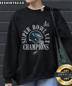Alt Text: Official Philadelphia Eagles Super Bowl LIX Champions Ring sweatshirt featuring team logo and commemorative design.