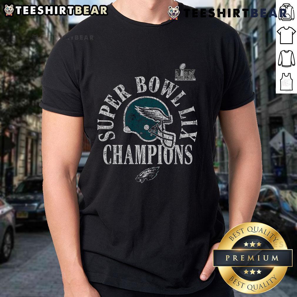 Alt Text: Official Philadelphia Eagles Super Bowl LIX Champions Ring Season T-Shirt featuring team logo and championship design.