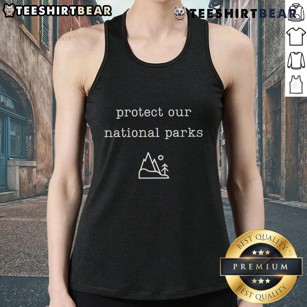 Official Protect Our National Parks 2025 tank top featuring a vibrant design promoting national park conservation.