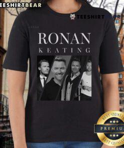 Official Ronan Keating 3 Ladies Tee featuring stylish design, perfect for fans of the singer and comfortable casual wear.