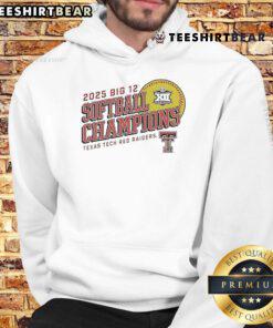 Alt Text: Official Texas Tech Red Raiders 2025 Big 12 Softball Conference Tournament Champions hoodie in team colors.