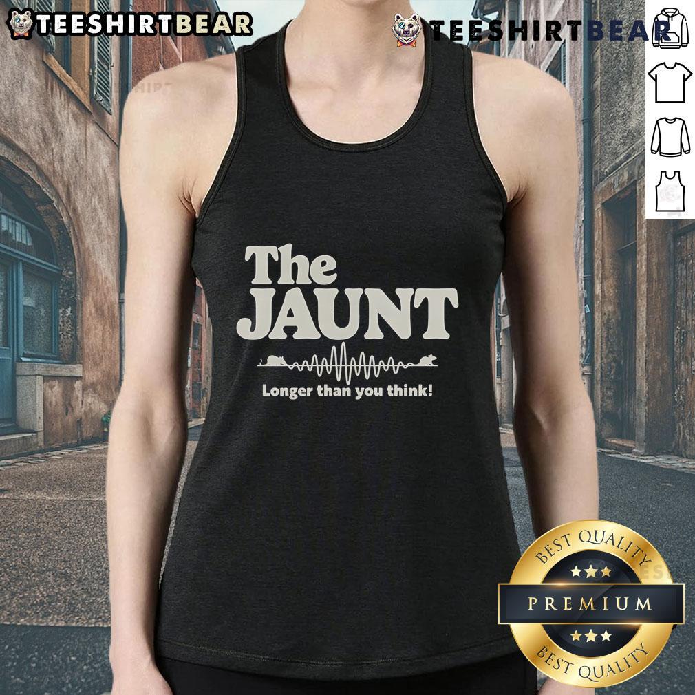 Official The Jaunt Longer Than You Think Tank Top featuring a stylish design perfect for casual wear and summer outings.
