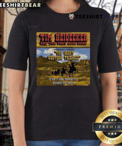 Official Tim Heidecker The Very Good Band tour ladies tee for the Great Western Triangle 2025, featuring vibrant design.