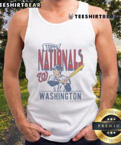 Alt Text: Original MLB X Topps Washington Nationals tank top featuring bold team graphics and a stylish design.