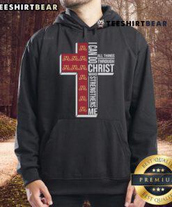 Alt Text: Premium Minnesota Gophers hoodie featuring I Can Do All Things Through Christ inspirational design.