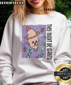 Premium They Might Be Giants Skull Sweatshirt featuring a unique skull design, perfect for fans of the band.