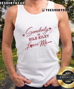 Pretty Rilo Kiley Somebody Loves Me heart tank top featuring a vibrant design and soft fabric, perfect for casual wear.