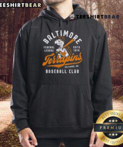 Vintage Baltimore Terrapins Maryland baseball hoodie featuring classic design and bold team colors.