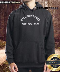 Top Call Congress 202-224-3123 hoodie featuring bold text and comfortable design for political activism and support.