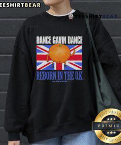 Gavin Dance Reborn UK Tour 2023 sweatshirt featuring vibrant design, perfect for fans of the band and live music.