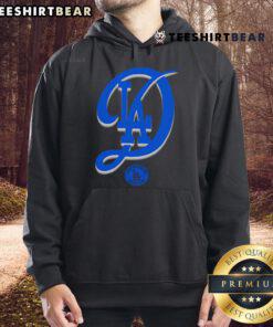 Cozy Top Dla Dodgers Big Hoodie in blue with team logo, perfect for fans looking to stay warm and stylish.