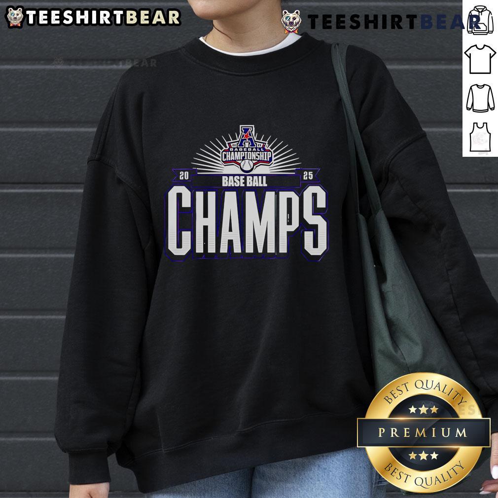 Top ECU Baseball Champions AAC 2025 sweatshirt featuring team logo and vibrant colors, perfect for fans and supporters.