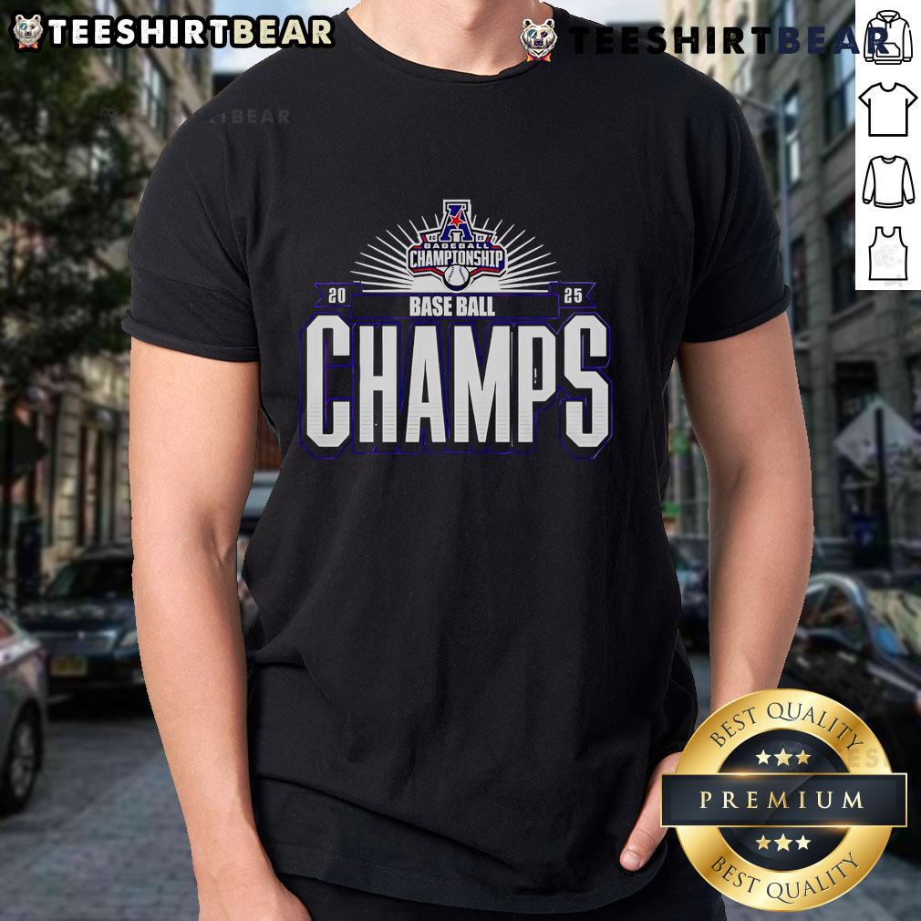 Top ECU Baseball Champions AAC 2025 T-Shirt featuring vibrant team graphics and bold championship design.