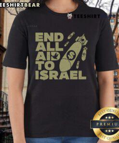 Top-End All Aid To Israel Ladies Tee featuring a stylish design celebrating support for Israel, perfect for casual wear.
